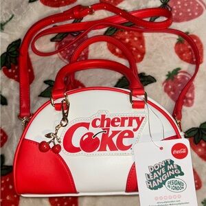 🍒Coca Cola cherry coke mini purse bag w crossbody strap🍒